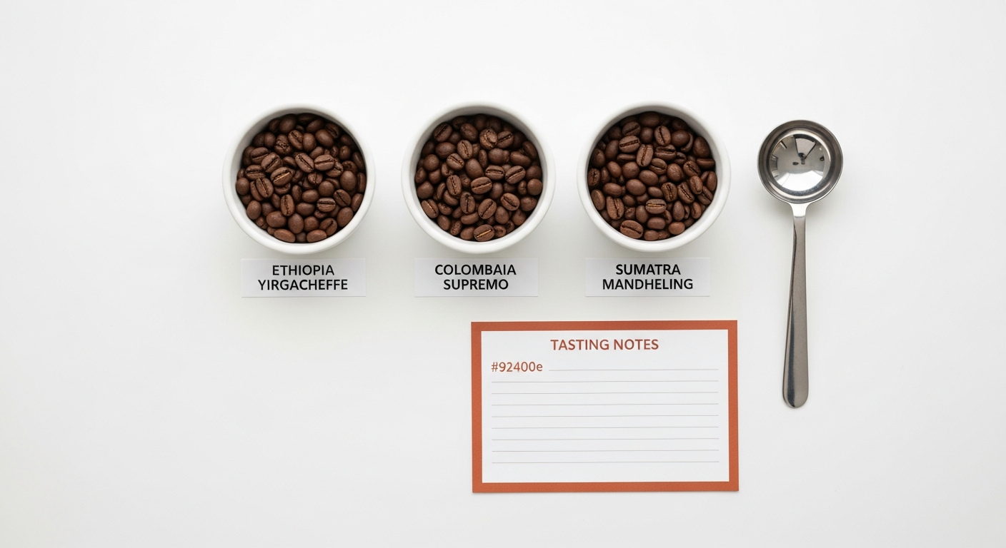 Bustling crowd at an international coffee festival, with people tasting coffee and interacting with baristas