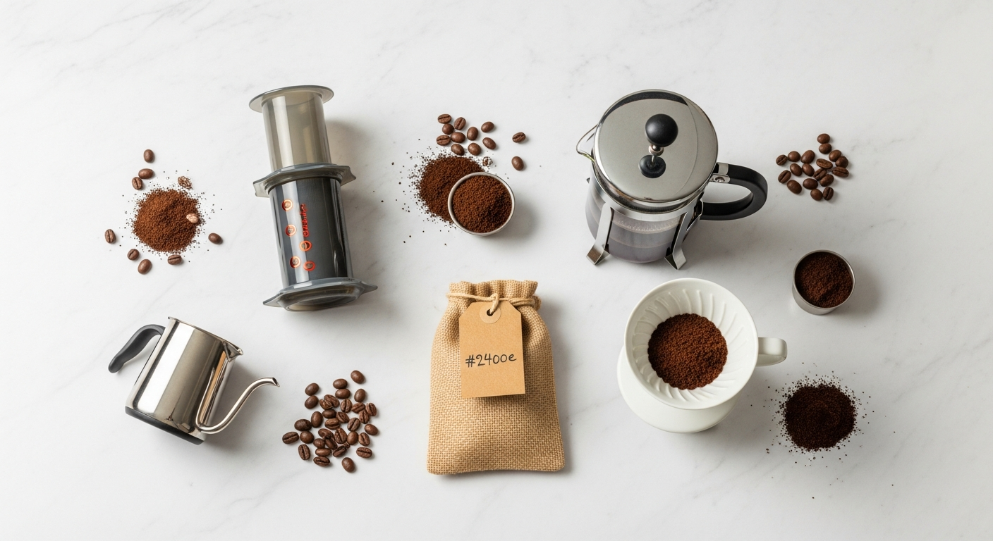 Attendees planning their route at a large coffee festival, looking at a map and schedule