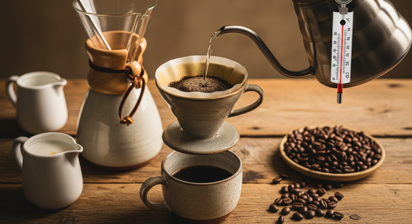 pour over water temperature guide