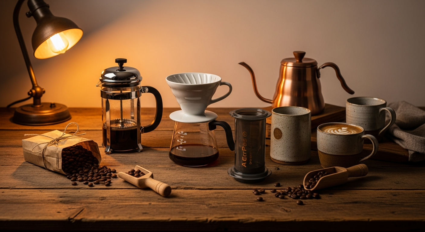 home coffee brewing methods beginners