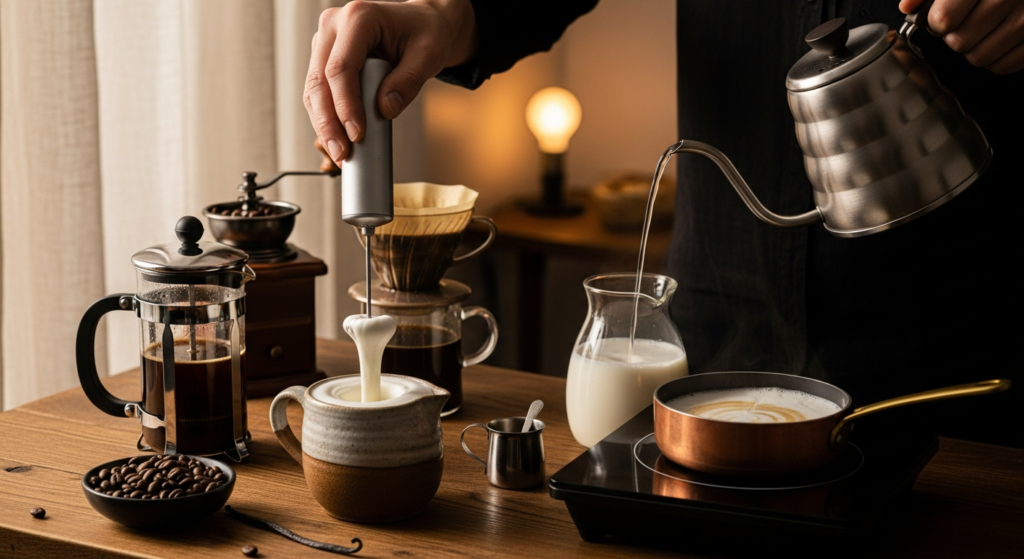 froth milk without steam wand