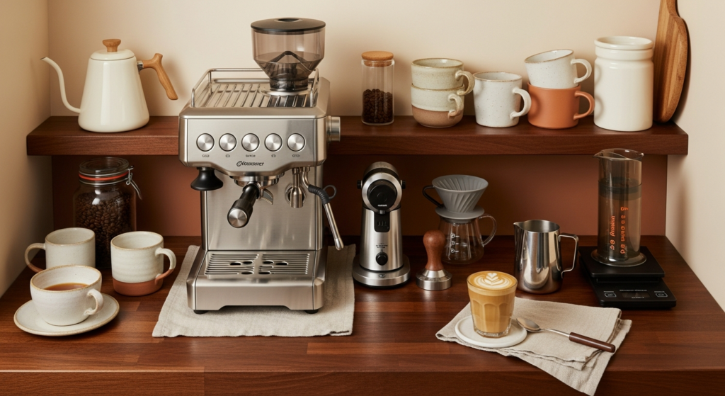 home barista setup small kitchens