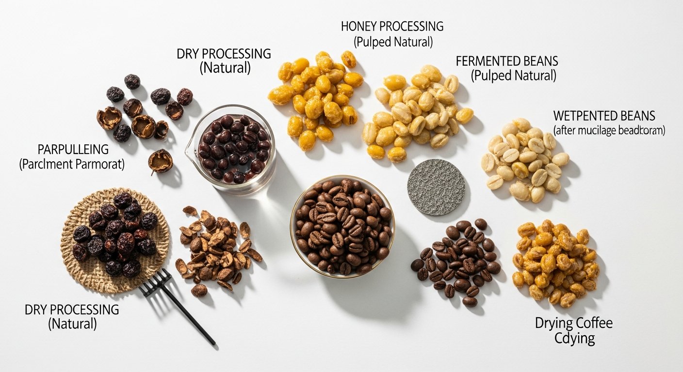 coffee processing methods - photo 2 illustration