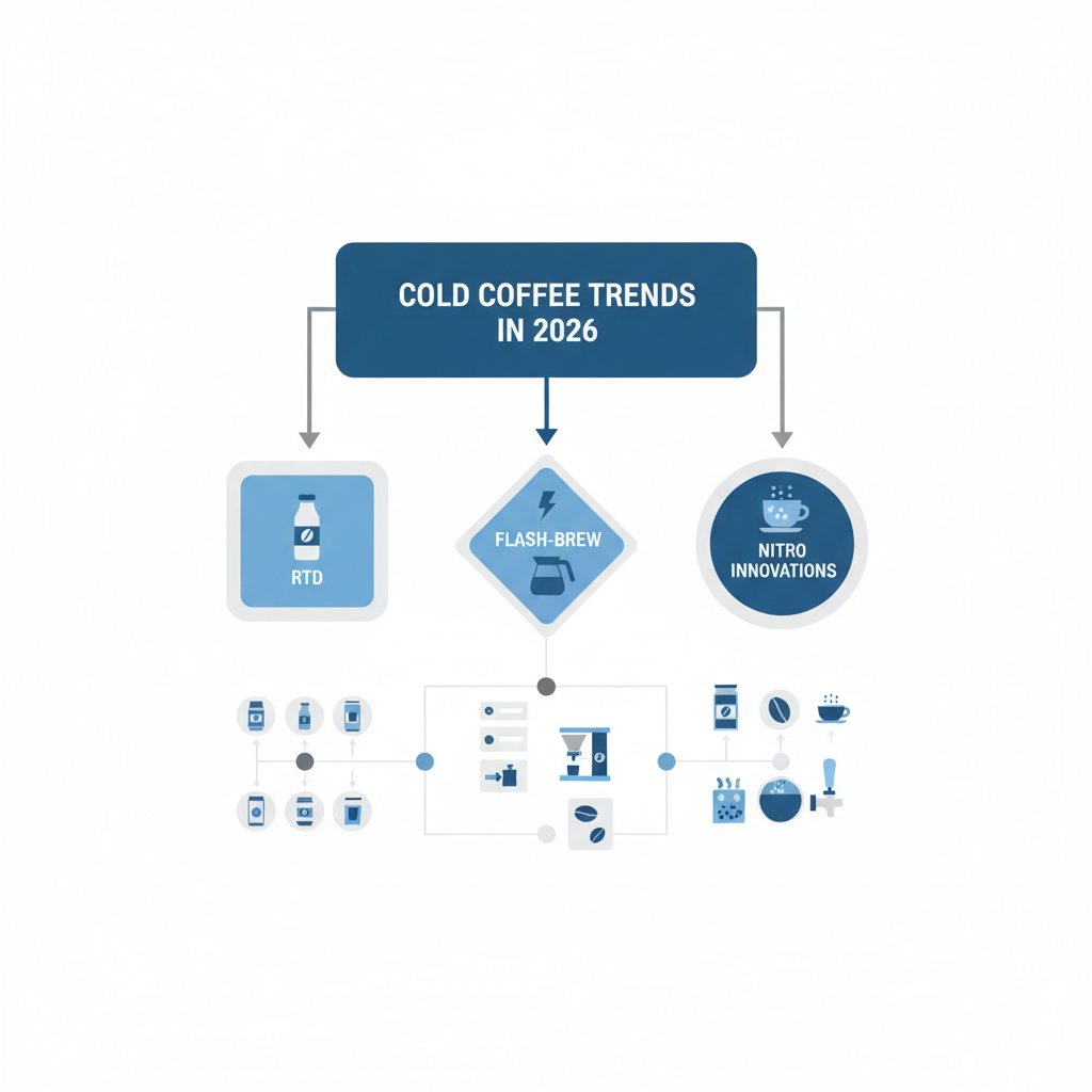 cold coffee trends in 2026: rtd, flash-brew, and nitro innovations - infographic 4 illustration