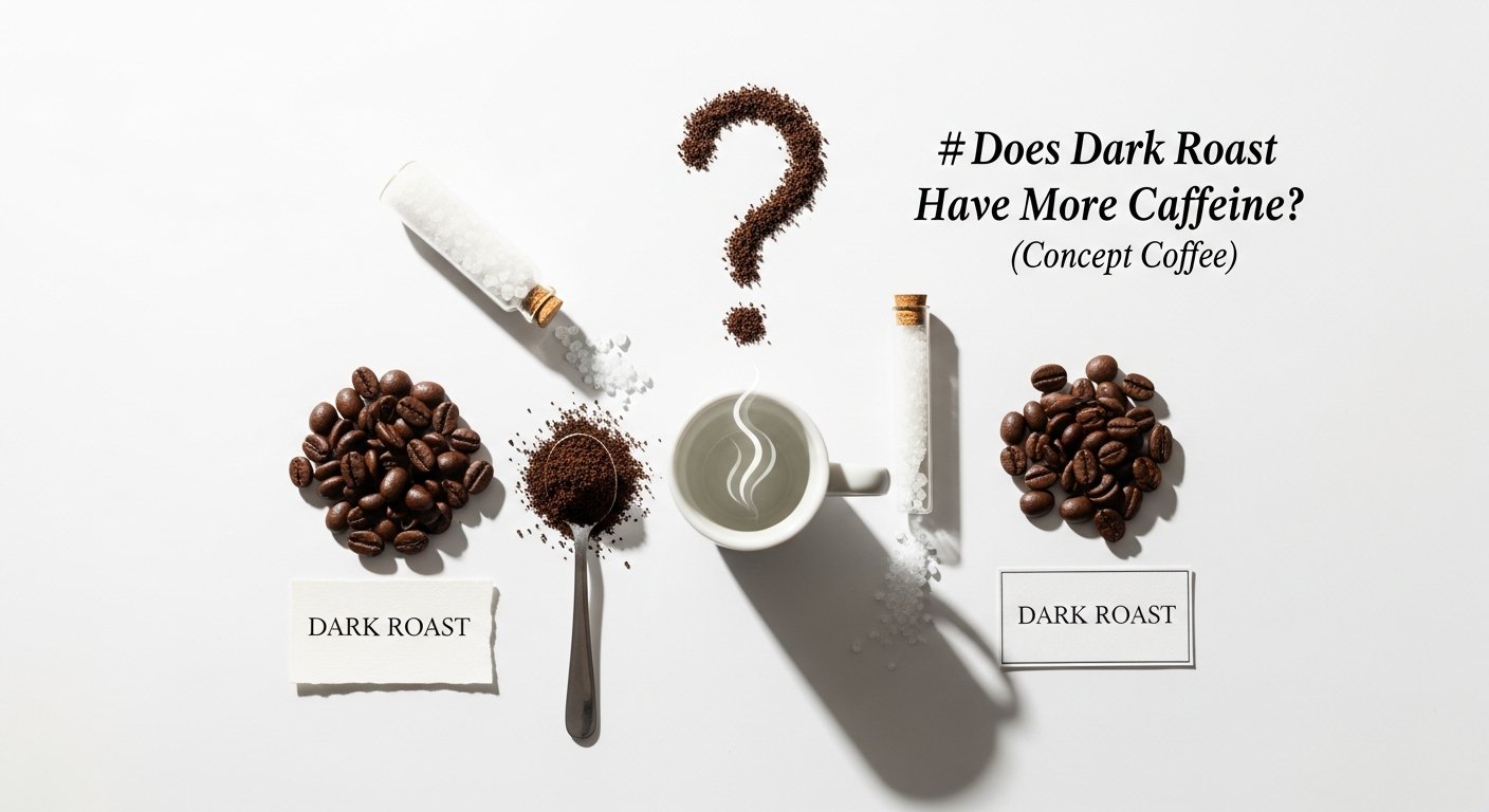 does dark roast have more caffeine - photo 2 illustration