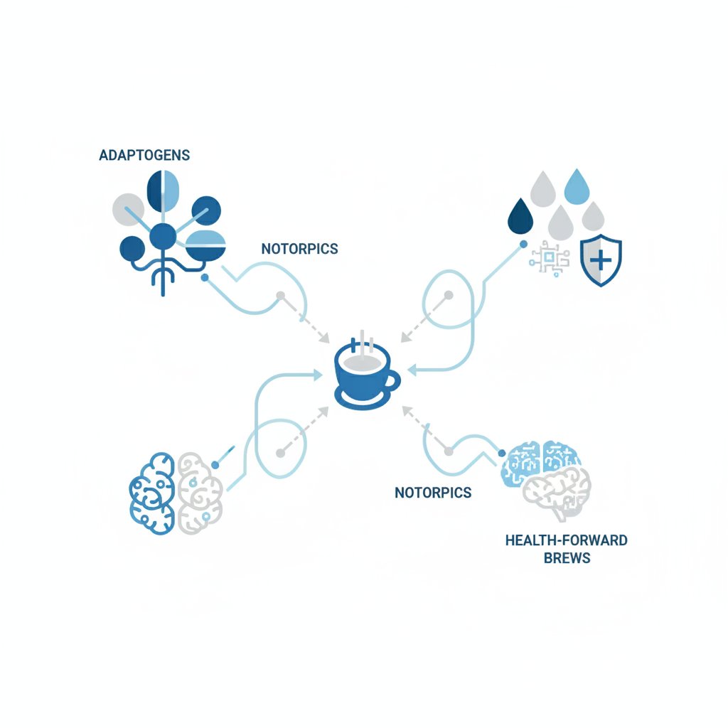 functional coffee: adaptogens, nootropics, and health-forward brews - infographic 4 illustration
