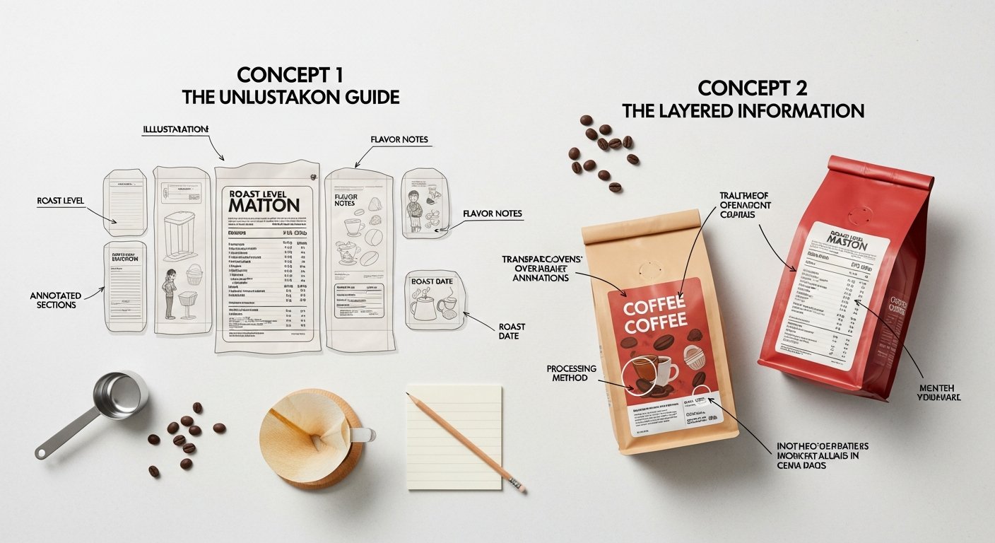 how to read a coffee bag - photo 2 illustration