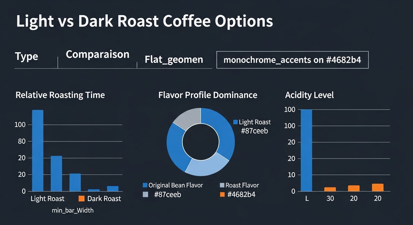 light vs dark roast coffee - chart 6 illustration