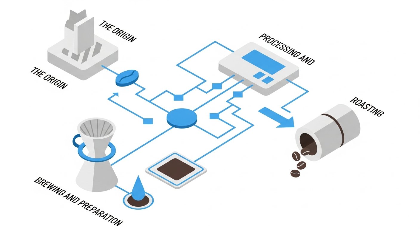what is specialty coffee - infographic 4 illustration