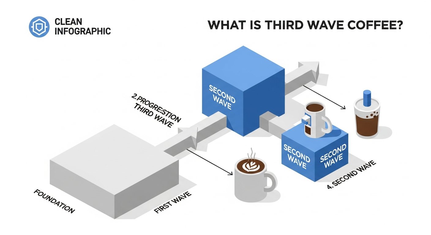 what is third wave coffee - infographic 4 illustration